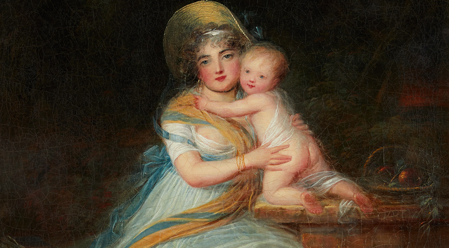 Detail painting for sale genre scene mother and child louis léopold boilly